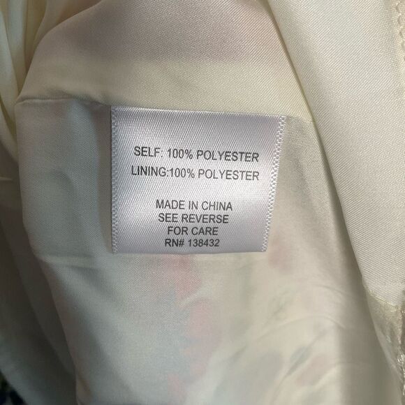 ModCloth Flirty Flair A-Line Floral Dress Large Crepe Mini Cottagecore Bloomcore - Picture 3 of 13